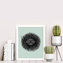 Wallity Cuadro Decorativo Enmarcado BCT-051 Multicolor